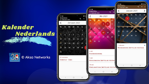 Android application Kalender Nederlands screenshort