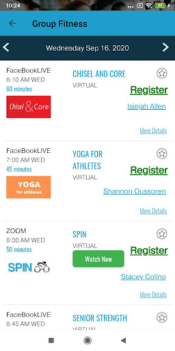 Android application Rock Creek Sports Club screenshort