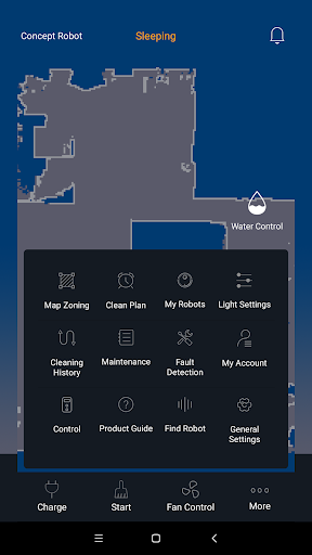 Android application Concept Robot screenshort