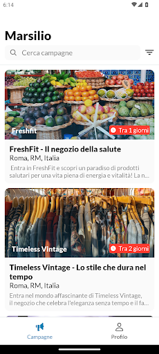 Android application Marsilio screenshort