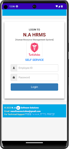Android application TD HRMS screenshort