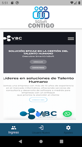 Android application SGSoft Contigo screenshort