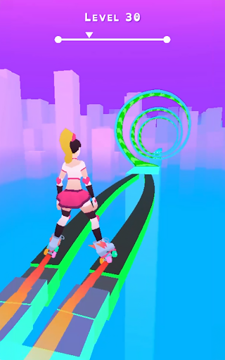 Sky Roller: Rainbow Skating - Action - games