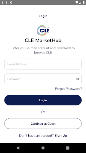 Clé Market Hub Screen 2