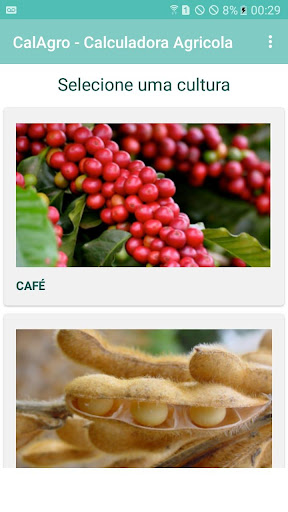 Android application CalAgro - Calculadora Agrícola screenshort