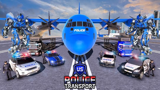 Police Robot Transport Plane For PC installation