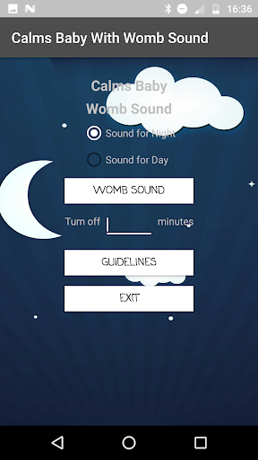 Android application Calms Baby With Womb Sound screenshort
