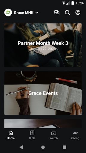 Android application Grace MHK screenshort