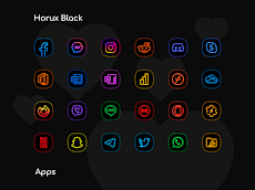 Horux Black - Icon Packのおすすめ画像3