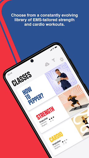 Android application PEPPER: Home EMS Training screenshort