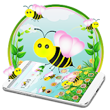 Cute Yellow Honeybee 2d theme (free) icon