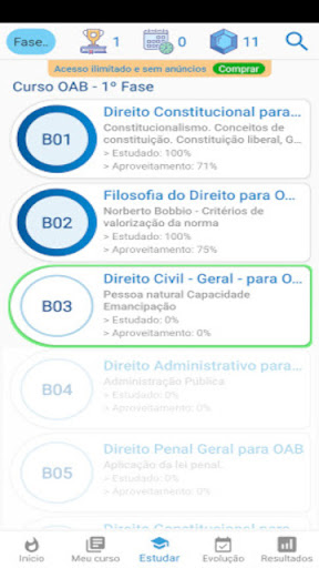 Android application AprovaMais Doctum screenshort