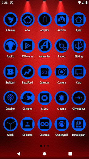 Oreo Blue Icon Pack P2 Screen 2