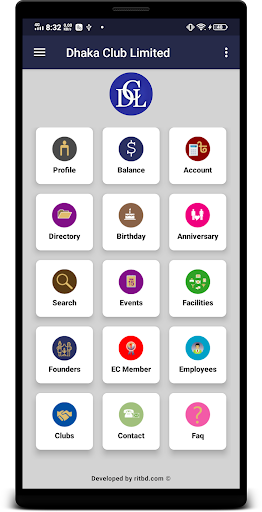 Android application Dhaka Club Limited screenshort
