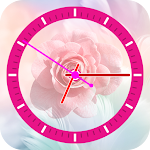 Cover Image of ดาวน์โหลด Rose Clock Live Rose Wallpaper  APK