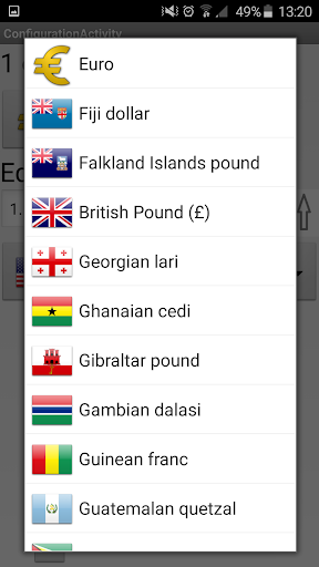 Currency Widget Screen 3