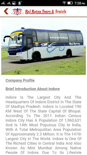 Android application Raj Ratan Tours & Travels screenshort