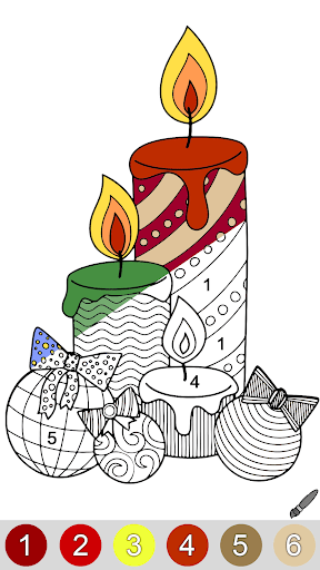Christmas Color by Number Screen 3