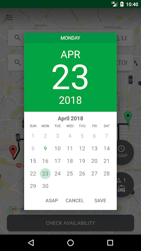 First Direct Taxis Screen 2