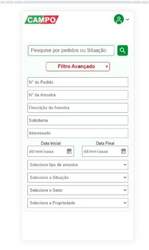 Campo Resultados Screen 3