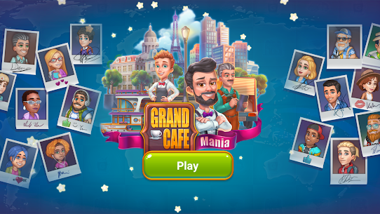 تحميل لعبة Grand Cafe Mania مهكرة جواهر غير محدودة 1