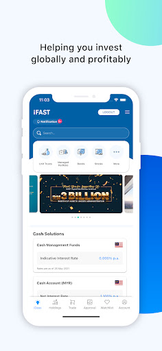 Android application IFAST CAP screenshort