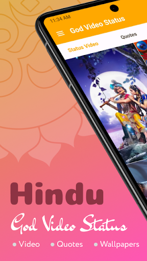Android application Hindu God Video Status screenshort