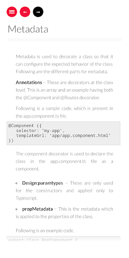 Aperçu de l'application