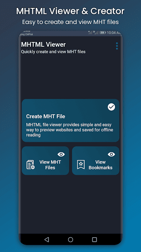 Android application Mhtml Viewer screenshort