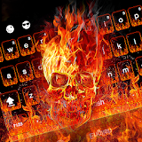 Fire Skull Keyboard Theme icon