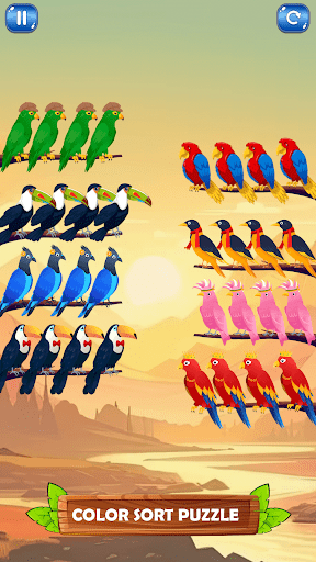 Bird Sort Puzzle Sort Games Screen 3