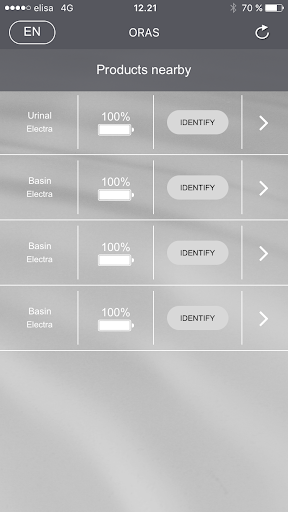 Android application Oras App screenshort