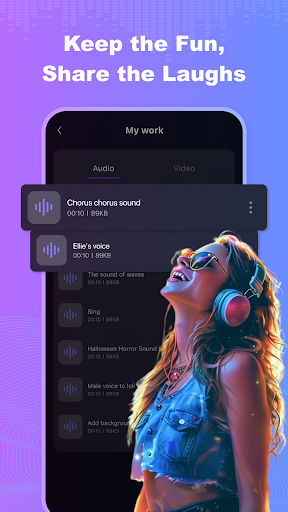 Screenshot of Voice Changer AI Sound Effects
