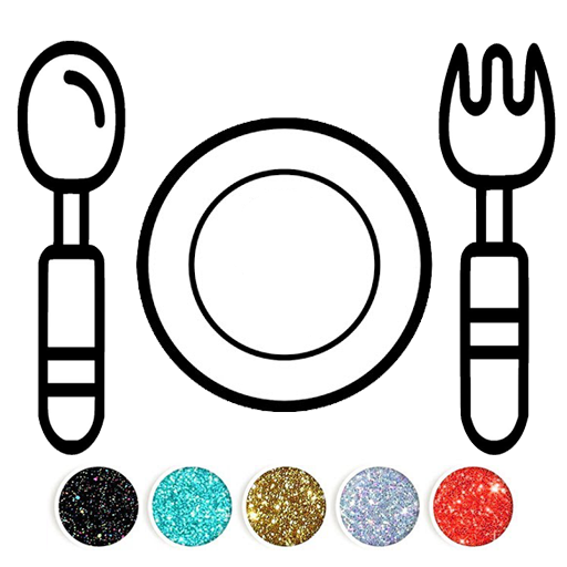 Kitchen Tools Coloring Book Header - AppWisp.com