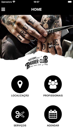 Android application History Barber Club screenshort