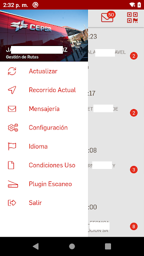 Distribución Cepsa Screen 3