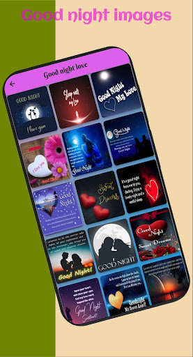 Android application Good night images screenshort