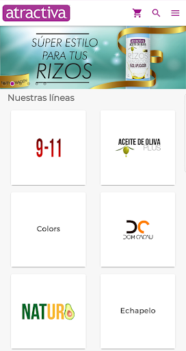 Android application mi Atractiva APP screenshort