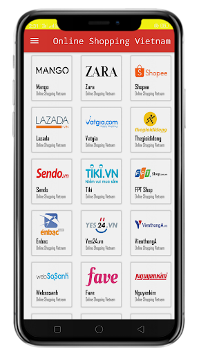 Android application Online Shopping Vietnam screenshort