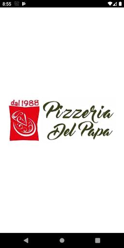 Android application Pizzeria del Papa screenshort