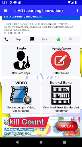 Bimbel LIVO Screen 2
