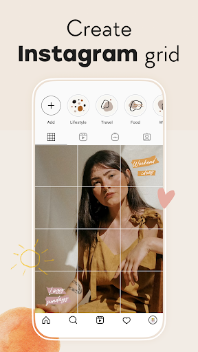 Android application Grids: Giant Square, Templates screenshort