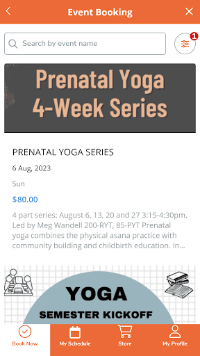 Rising Om Yoga Screen 3