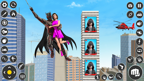 Flying Spider Rope- Hero Games Screenshot