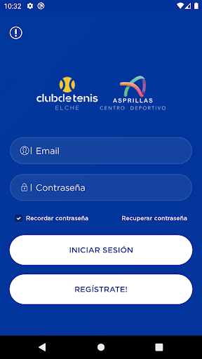 Android application Club de Tenis Elche screenshort