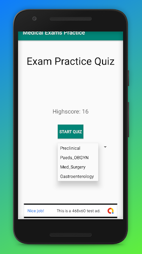Android application Quiz - medics & doctors - PLAB screenshort