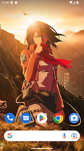 Screenshot 2 AOT Mikasa Ackerman Wallpaper android
