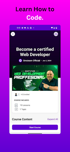 Android application The Programmer's University screenshort