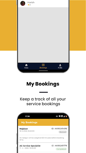 Karigar - Home Service Booking Screen 3