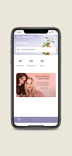 Android application Gary Ingham Aveda Salons screenshort